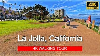 [4K] La Jolla in San Diego, California - Early Spring, Scenic Walking Tour & Travel Guide