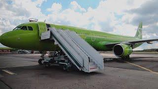 Взлет из Домодедово A321 S7 Airlines | Рейс Москва - Симферополь