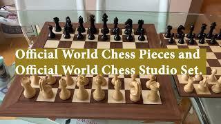 Official World Chess Pieces & Official World Chess Studio Set.