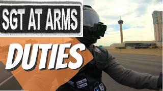 Sergeant At Arms Motorcycle Club Duties and Responsibilities