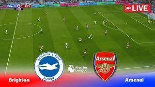 LIVE : Brighton vs Arsenal | Premier League 24/25 | Full Match | PES Game Simulation