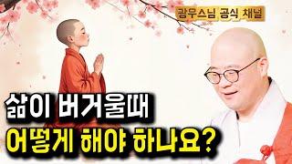 잠들기전 듣는 따스한 법문 | 너무너무 힘들때 우리가 해야할것 | 광우소나무법문시즌3 177
