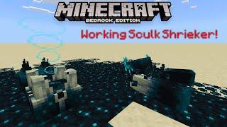 How to get a Working Sculk Shrieker! (READ DESC) | Minecraft: Bedrock Edition