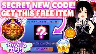 *GET THIS SECRET FREE ITEM* With This NEW CODE!  Royalloween Royale High Halloween Update Roblox