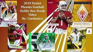 2019 Panini Phoenix NFL Trading Cards Hobby Box Break Video by @Cardnatics