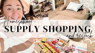 Homeschool Supply Shopping & Restocking for the New School Year