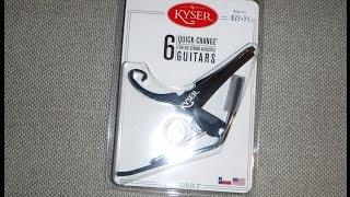 Kyser Quick Change Acoustic Guitar Capo Test And Review