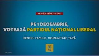 Pe 1 Decembrie, votează pentru Familie, Comunitate, Țară – Votează PNL!