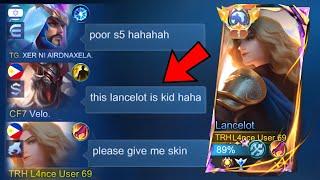 LANCELOT "NO SKIN" BUT WORLD COLLECTOR PRANK IN MCL!! - Mobile Legends