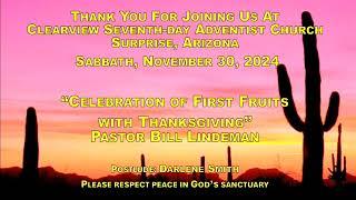 Clearview SDA Church Service 11-30-24