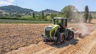 Der erste Claas Xerion 5000 Trac TS in Italien | Demo-Tour