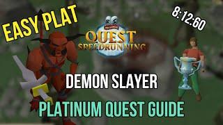 Easiest Boss Entry | Demon Slayer Platinum Strategy Guide - [Speedrunning Quest Guide OSRS]