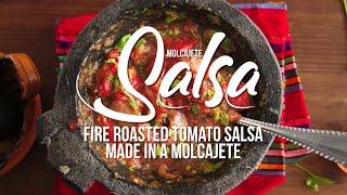 How to Make Salsa Molcajeteada | Tomato & Serrano Pepper Salsa Recipe