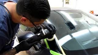 Polishing Black Trim Nissan GTR