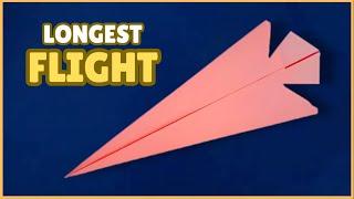 Jet Paper Airplane That Flies - How to Make Longest Flight Paper Airplane