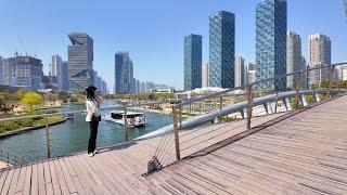 South Korea's New Futuristic City  Songdo | 송도 서울 | Seoul - Incheon | Street Walk | City Tour 2024