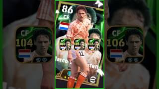 Marco van Basten Max Ratings eFootball 2025 #short #efootball