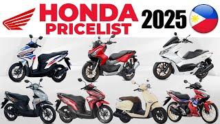 HONDA Motorcycle Price List 2025 in Philippines