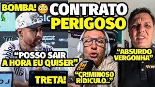 BOMBA! NET0 CAGUETA CONTRATO DE NEYMAR QUE PODE FALIR O SANTOS E TEM BATE B0CA COM JOGADOR E MAUR0