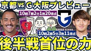 【京都サンガvsガンバ大阪プレビュー】G大阪は京都の絶好調FWエリアスを止められるか~MF美藤倫と縦パスと成長中のMF川﨑颯太迎撃の中距離ピンポイントパスに注目~