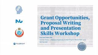 Grant Opportunities, Proposal Writing and Presentation Skills - Dr. Irene Fahmy