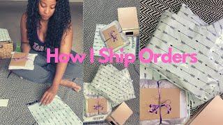 How I Package & Ship Orders at home! | Life of an entreprenuer / small business owner