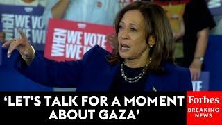 WATCH: Vice President Kamala Harris Addresses Anti-Gaza War Hecklers At Phoenix, Arizona Rally