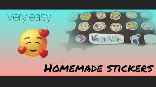Homemade stickers #veryEasily#craftideas #craftyvibeswithvanshika