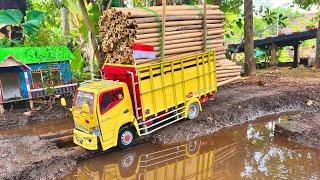 RC TRUCK OLENG Hampir Jatuh Ke Sungai Demi Kejar Setoran - Sopir Miniatur Truck RC