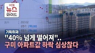 [기획1] "40% 넘게 떨어져"..구미 아파트값 하락 심상찮다/HCN새로넷방송