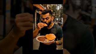 Men with their favourite food  #ai #funny #artificialintelligence #viratkohli #rohitsharma