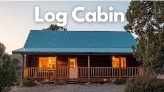 Rustic Log Cabin Tour in the Desert - Full Airbnb Tour