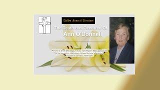 The Funeral Mass Of The Late Ann O'Donnell