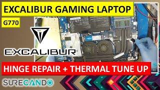 Excalibur G770 OVERHEATING? Fixing Loose Hinges & Cooling Issues - CLEVO METABOX