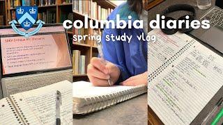 columbia diaries: library, study vlog, cramming for exam, late night ramen