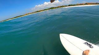 POV Surfing Beginner to Intermediate Size Waves in Bali *Nusa Dua*