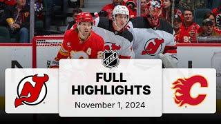 NHL Highlights | Devils vs. Flames - November 1, 2024