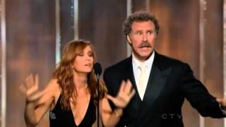 Will Ferrell & Kristen Wiig hilarious presenting speech @ 70th Annual Golden Globe Awards 2013