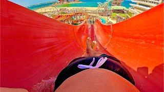 Adrenaline filled Waterslide: Kamikaze Slide at Meryal Waterpark, Qatar