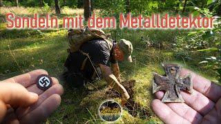 Sondeln mit dem Metalldetektor. Viele Abzeichen gefunden.Lehmi08