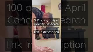 100 push-ups a day in April #cancerresearch #cruk Link in description