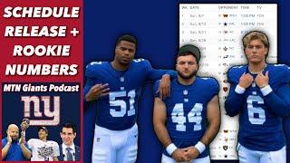 NY Giants 2025 Schedule Release Reaction/Predictions + Rookie Class Jersey Numbers