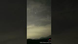 Large shooting star was observed at two locations.