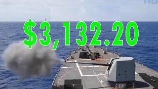 Cost to Fire US Navy Equipment