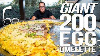 I MADE A GIANT 200 EGG OMELETTE | SAM THE COOKING GUY 4K