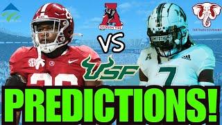 Alabama vs USF Predictions and Players of the Game! Will the Tide Roll?