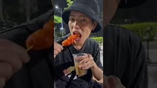 Japanese try to eat Kwek Kwek!