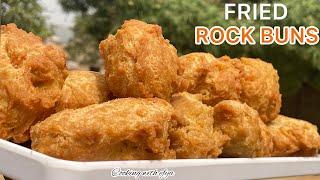 HOW TO MAKE GHANA ROCK BUNS / SWEET BAD | EASY ROCK CAKE RECIPE | FRIED ROCK BUNS | AFRICAN SNACKS