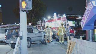 Tesla involved in DUI crash involving food truck