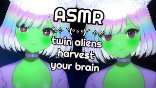 [ASMR] twin aliens "examine" your brain   | massage/personal attention  | 3DIO/binaural #asmr